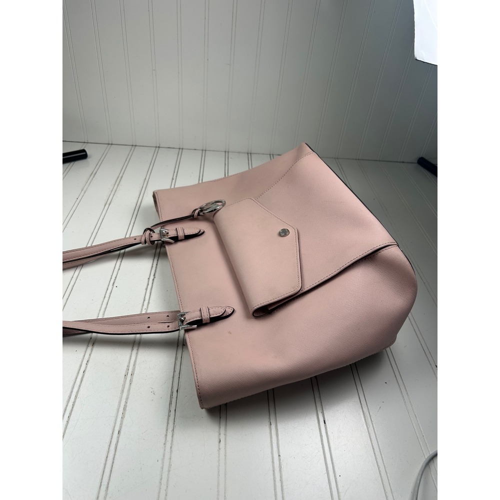 Michael Kors Vintage Pink Jet Set Saffiano Leather Multifunction Shoulder Bag - Picture 12 of 14